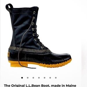 L.L. Bean Black Waterproof Maine Hunting Boot